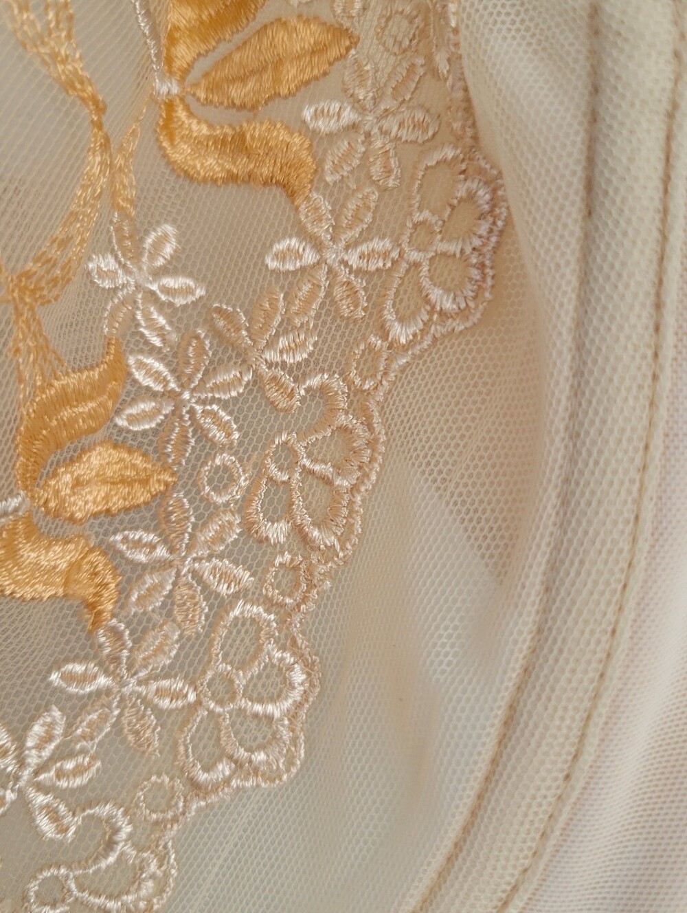 Wacoal Embroidered Lace Sheer Unlined Underwire Bra 36DDD Intimates Romantic - Picture 8 of 12